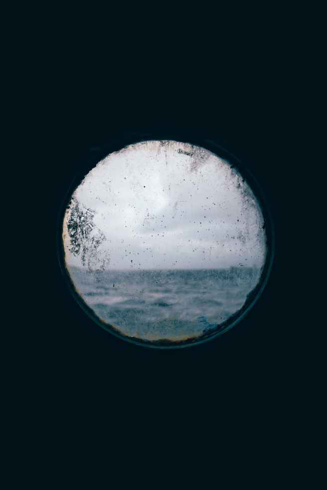 round window view of the ocean